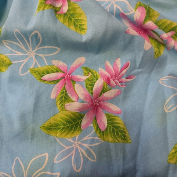 Hawaiian Reserve XL Vtg Plumeria Muumuu Comfort Beachy Tropical Relaxed Coastal - Picture 6 of 8
